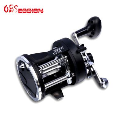 China New product metal LEFT HAND baitcasting fishing reel saltwater fishing drum reel large capacity for sale