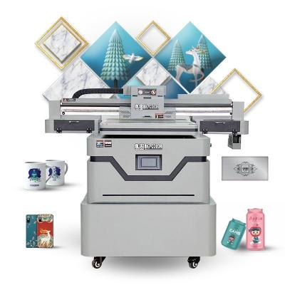 China Card Printer UV Flatbed Printer 6090 Impresora UV for Plastic PVC PET Film Printing for sale