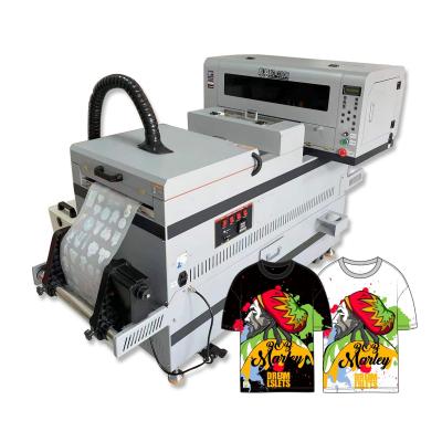 China Kledingwinkels Toepasselijk High Speed Double Heads DTF Printer XP600 3200 met oven Te koop