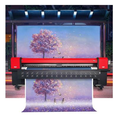 Cina 3.2m Banner Flex Printer con 4 teste di stampa I3200 in vendita