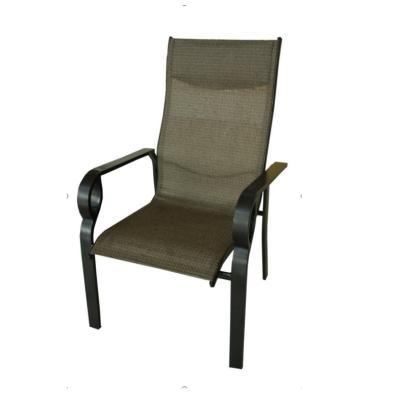 China Outdoor Seasons Furniture Dark Color Chair Patio Sets Outdoor For Dining Outdoor Mall Supermarket Other Lobby Home Bar With Stacking Design for sale