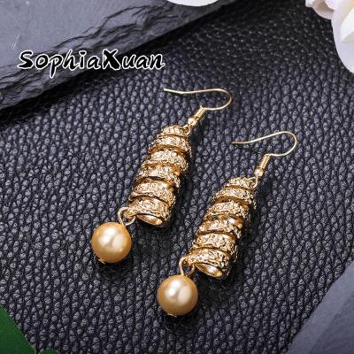 China Wholesale SophiaXuan Hawaiian Jewelry New Pearl Screw Earrings hamilto Polynesian Samoan Hawaiian Simple Geometry Earrings for sale