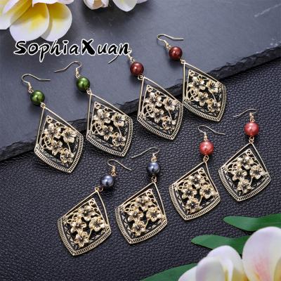 China Wholesale New SophiaXuan Diamond Earrings Boho Hawaiian Jewelry Samoan Chic Creative Hawaiian Jewelry Earrings for sale