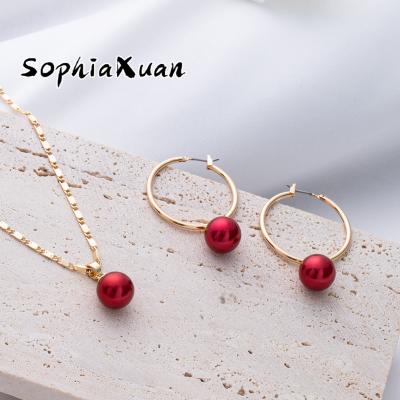 China Dropship New Hawaiian Gold Samoan SophiaXuan Polynesian Jewelry Set Hawaiian Jewelry Wholesale Hawaiian Circle Earrings for sale