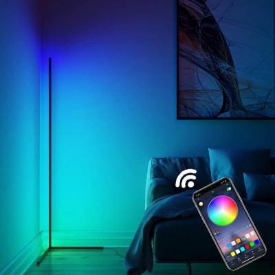 China Night Light Modern Bedroom Color Changing App Control Led Corner Floor Lamp / Corner Mood Lamp for sale