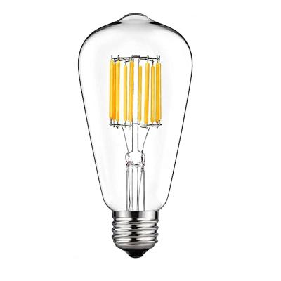 China Warehouse 2021 new best seller 110V 220V st64 E27 E26 Edison Vintage filament led bulb with clear or gold glass for sale