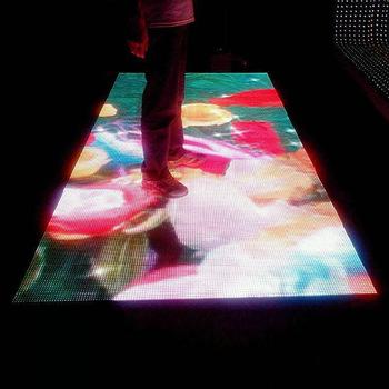 China Interactive Full Color Wedding RGB LED Video Dance Floor P12.5 Video Dance Floor Tile for sale