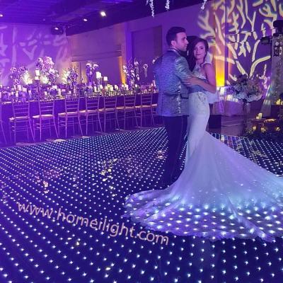 China Wedding LED Video Dance Floor RGB Acrylic Stage Tile For Wedding Disco Party Nightclub for sale