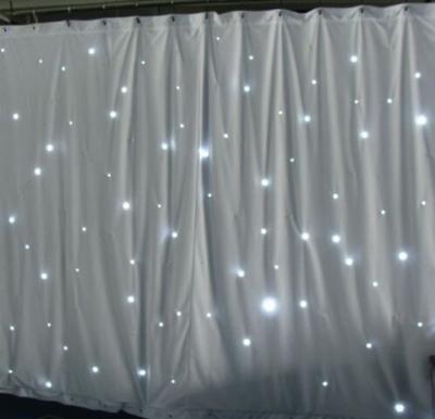 China Wedding Backdrop DJ Party LED Display Star Curtain LED White Star Cloth For Wedding Backdrop DJ Party Display for sale