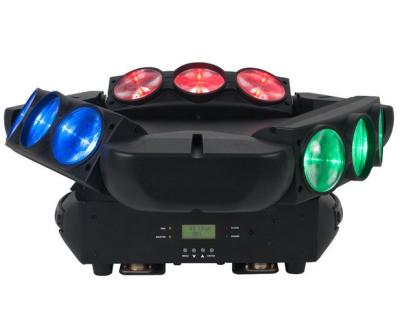 China Stage perforamnce KTV Bar 9 Eyes*10W RGBW 4in 1 Moving Spider Eyes Moving Spider Moving Beam Led Moving Beam Bar Party Club Light Head 9 Eyes*10W RGBW 4in for sale