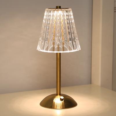 China Modern Modern Crystal Lamp TDC Stepless Table Light Dimming Touch Control Table Lamp For Bedroom for sale