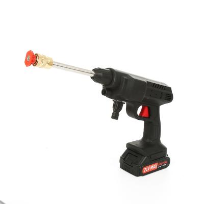 China Portable Powerful High Pressure Lithium 24V Water Jet Gun Car Washer Wash Machines Water Spray Gun Cordless for sale