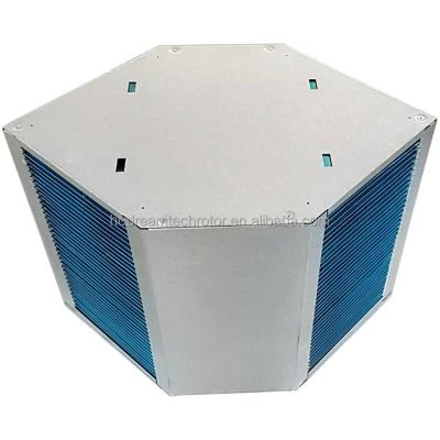 China Household ventilation system and industrial small airflow counterflow system ventilation aluminum foil recuperator hydrophilic core for sale