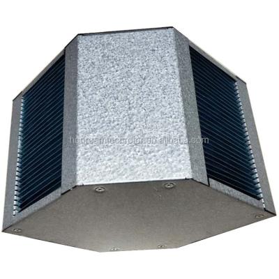 China Household ventilation system and industrial ventilation system customized size side double pressing flat 0.13mm thickness aluminum foil clean air ventilation core for sale