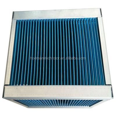 China Aluminum Foil 2 Side Press Antiseptic Hydrophilic Anti-Corrosion Forming HRV Aluminum Dish Air-to-Air Core For Air Exchanger Unit for sale