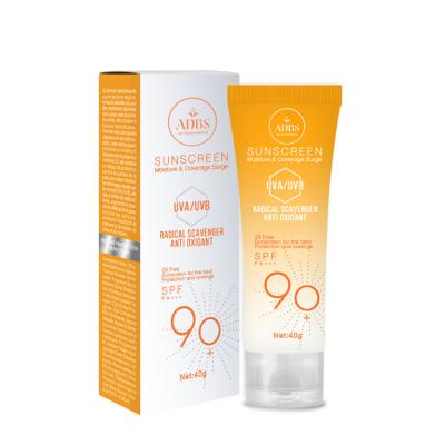 China Sunscreen China Manufacturer Best Sunscreen Tinted SPF 90 Sunscreen for sale