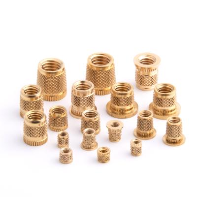 China M2 M3 M4 M5 M6 M8 Custom Heavy Industry Brass Hot Heating Insert Casting Casting Copper Wire Nuts Inserts Nut for sale