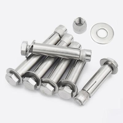 China Anti-corrosion and inner capacity of 304 expansion hex M6 M8 M10 M12 external hex screw extended bolt and nut for sale