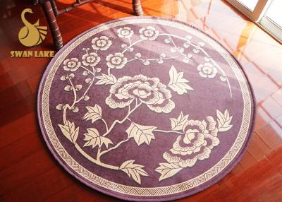 China Soft Round Contemporary Area Rugs , Entry Door Mats Non Deformation for sale