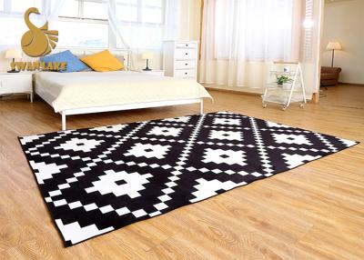 China Beautiful Printed Crystal Plush Floor Polyester Area Rugs Washable For Bedroom for sale