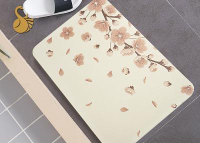 China Diatom Mud Non Slip Bath Rug Diatomite Waterproof  Non Slip Shower Mat for sale