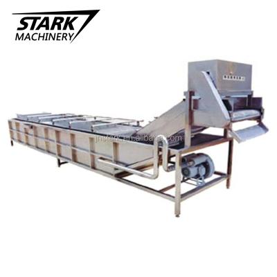 China Easy Operation Food Vacuum Packing Bag Pasteurization Assembly Line And Cleaning Production Line Fans Cooling Conveyor for sale