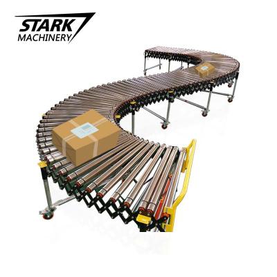 China Transport Products Movable Loading Unloading Extendable Roller Conveyor Directly From Sale Factory Price for sale