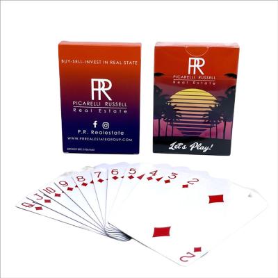 China Paper Wholesale Custom Design Logo Promotion Playing Cards Printing for sale