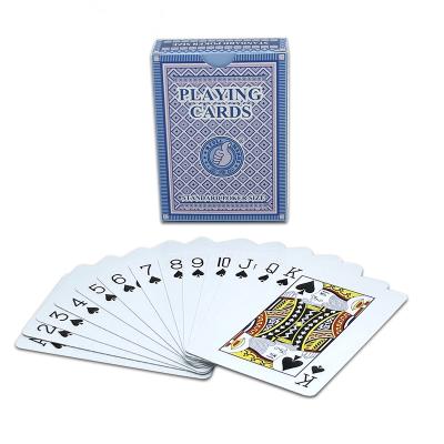 China Logo Printing Design High Quality Custom Paper Poker Game Waterproof Playing Cards for sale