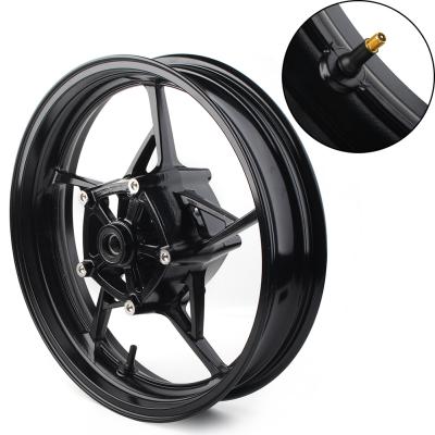 China Motorcycle Aluminum Front Wheel Rim & Hub Black Steel Alloy For Kawasaki Ninja 650 EX650 Z650 Z900 2017-2020 for sale