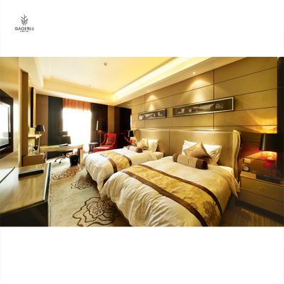 China 2021 Star Hotel Furniture Modern Double-Bed Room Furniture Quality 5 Star Hotel Furniture for sale