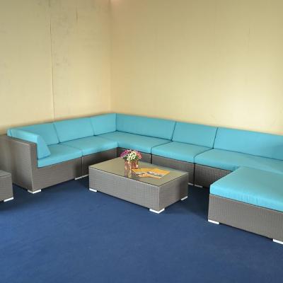 China Outdoor Furniture Made In China Garden Furniture Outdoor Furniture Blue Color Sofa for sale