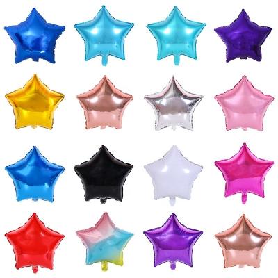 China Gift Toy Decoration 5/10/18 Large Size /36Inch Foil Star Shaped Balloons For Party Birthday Anniversary Halloween Christmas Decoration for sale