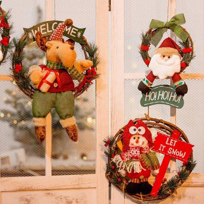 China Creative Christmas Decoation Holly Christmas Braids Garlands For Christmas Gift Partyneeds Party Supplies Door Decoration for sale