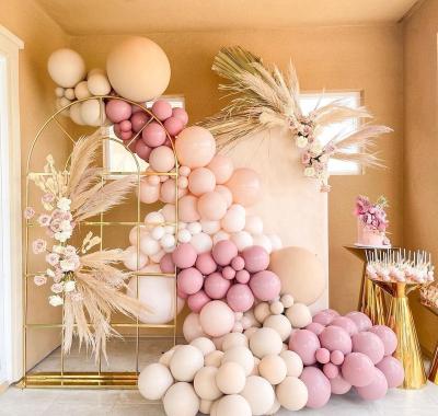 China Nude Latex Pink Apricot Cameo Color Balloon Chain Arch Garland Kit for Bridal Birthday Baby Shower Marriage Proposal Party for sale