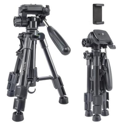 China Q100 JEIFN Mini Tripod Desktop Broadcast Camera Tripod BT Phone Desktop Tripod Camera Stand for sale