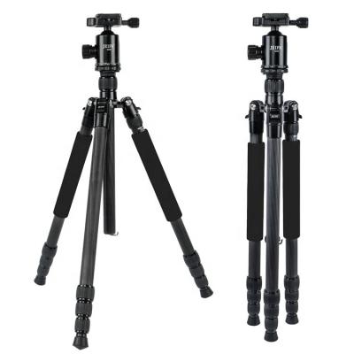 China Professional PORTABLE Carbon Fiber Digital Camera Travel Tripod Stand Ball Head 172CM/67.7-inch Tripod Stand for sale