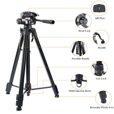 China Cheap OEM 171CM PORTABLE Lightweight Tripod Smartphone Stand for sale