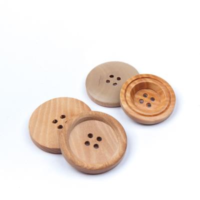 China 22mm Sustainable Garment Natural Wooden Buttons for sale