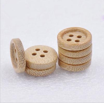 China Natural Bamboo Dry Cleaning Laser Button for sale