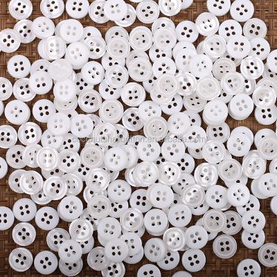 China BYYR008 18L 4 Holes White Resin Button For Apparel China Manufacturer for sale