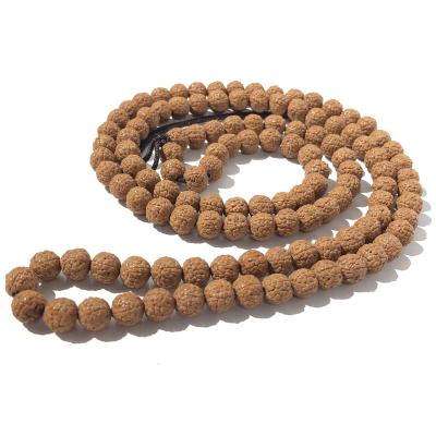 China Religious China Large Production Rudraksha Loose Beads Ek Mukhi Petals By Bodhi Prayer Bead String Bracelet Rudraksha Custom Mala 108 Bead for sale