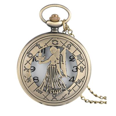 China Zodiac Round Shape Pocket Watch Pocket Watch Features Pocket Watch for sale