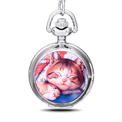 China Modern the feeling of Cat Mother and her factory direct sales of llatest pocket watch designs from Doughter for sale