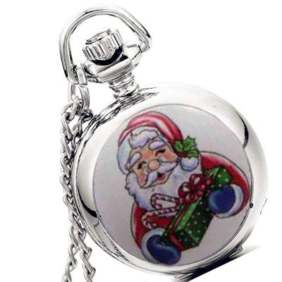 China Modern Christian Enamel Pendant Pocket Watch With Santa Claus Factory Direct Sales for sale