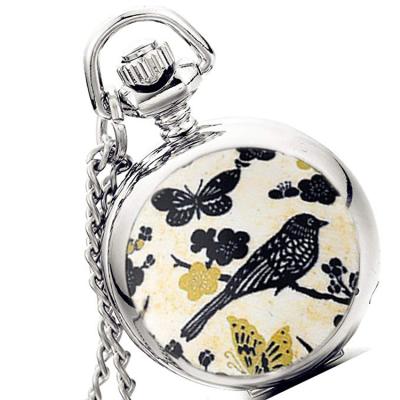 China Modern The Magpies Pocket Watch Flower And Bird Design Watch Factory Direct Sales for sale