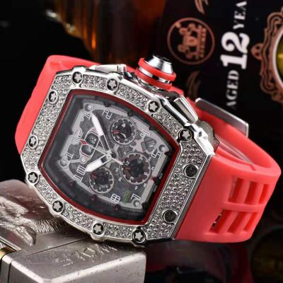 China Not Specified Wrist WatchesSix - Needle Diamond Fashion Business Wine Barrel Quartz Men's Multifunctional Set Watch for sale