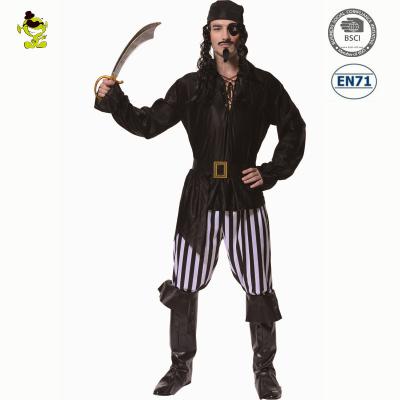 China Cool Cosplay Adult Party Costume Polyester Cruel Pirate Buccaneer Costume For Men for sale