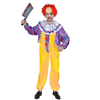 China Wholesale Scary Halloween Horror Clown Costumes Party Evil Clown Costume For Adult Man for sale