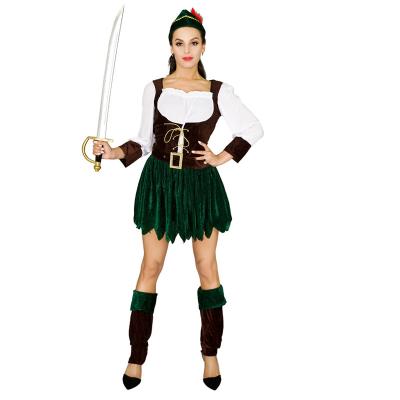 China Wholesale Huntress Dress Cosplay Costumes Halloween Party Role Play Archer Dress For Women for sale